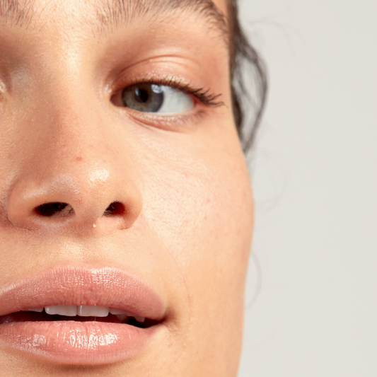 Close up of woman's face