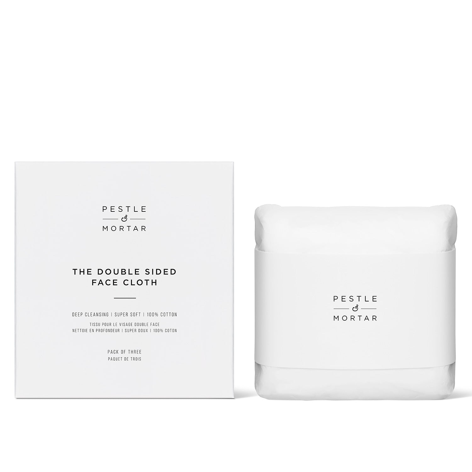 Pestle & Mortar Double Sided Face Cloths